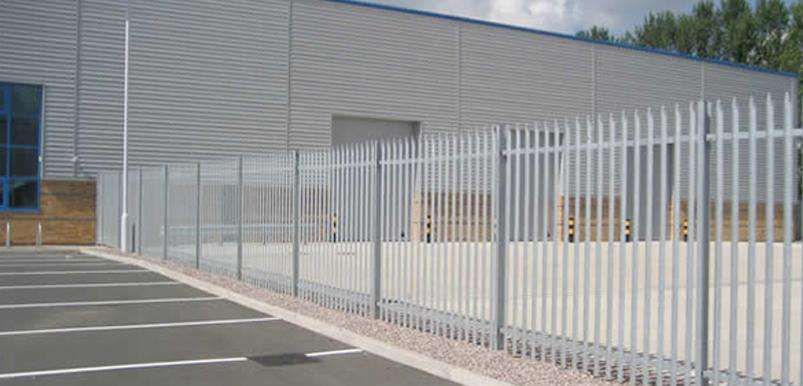 Palisade Security Fencing dividing parking bays