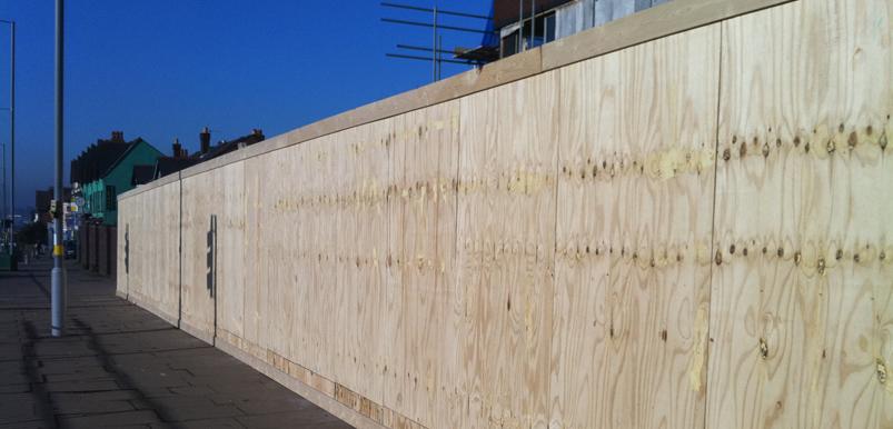 Timber hoarding installation Birmingham
